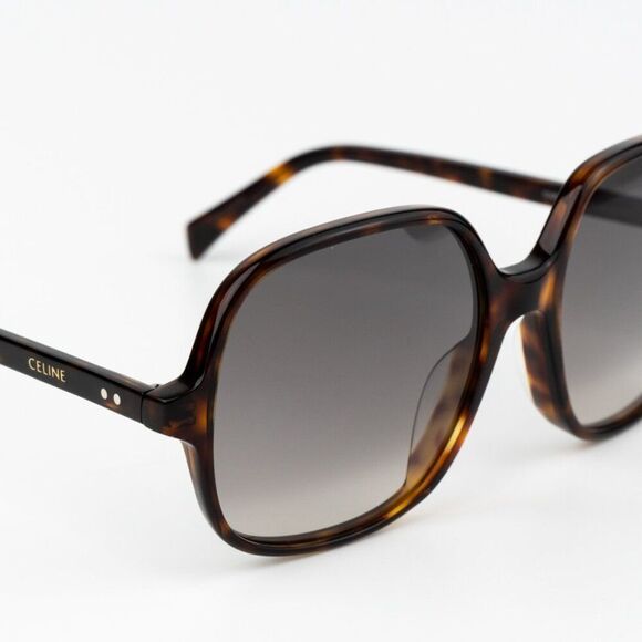 NEW Celine CL40244U 52F CELINE THIN Havana Gradient Women Geometric Sunglasses main image 9